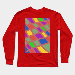 colorful checked pattern Long Sleeve T-Shirt